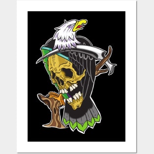 Silver Shamrock Tattoo Company Grim Eagle Solo Posters and Art